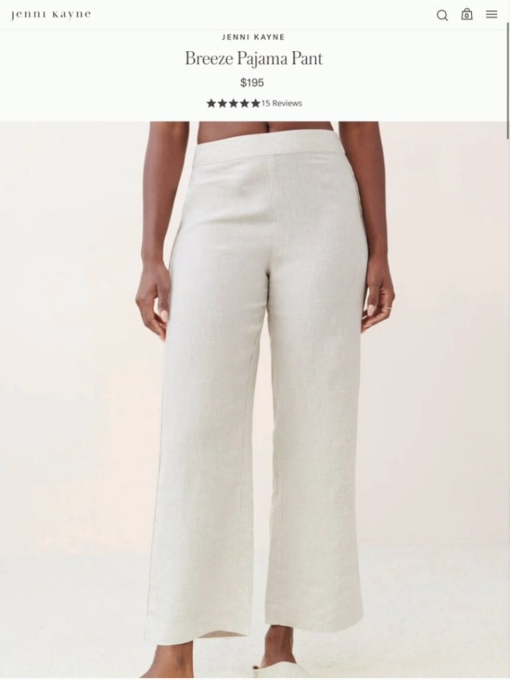 Jenni Kayne Breeze Linen Pants Size XL